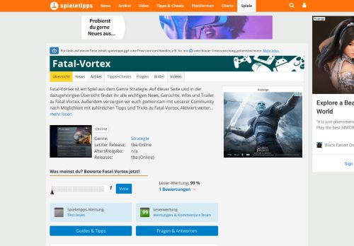 
                            3. Fatal-Vortex (Online) | spieletipps