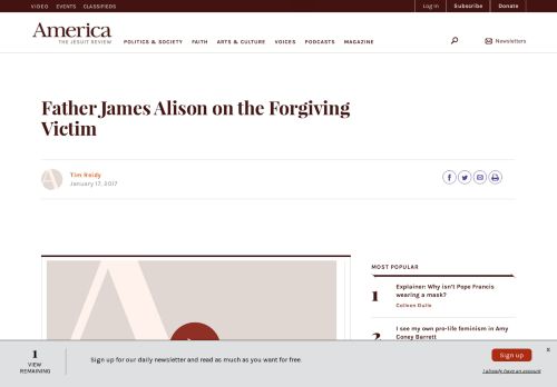 
                            10. Father James Alison on the Forgiving Victim | America Magazine