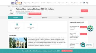 
                            8. Fatima Mata National College (FMNC), Kollam - 2019 Admission ...