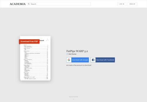 
                            13. FatPipe WARP 5.2 | Hari Kumar - Academia.edu