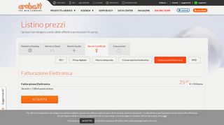 
                            4. Fatturazione Elettronica – Listino | Aruba.it