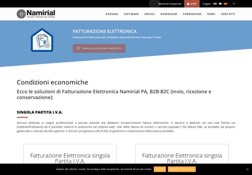 
                            8. Fatturazione Elettronica Namirial - Condizioni Economiche