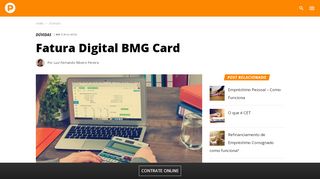 
                            6. Fatura Digital BMG Card - Passo a Passo para você