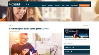 
                            5. Fatura Digital: Saiba como gerar a 2° via | HENET - Internet do seu jeito