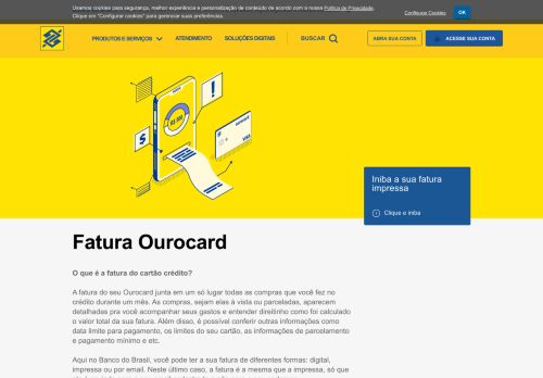 
                            6. Fatura Digital - Você | Banco do Brasil