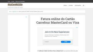 
                            7. Fatura online do Cartão Carrefour MasterCard ou Visa - Cartão a ...