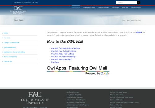 
                            5. FAU Email – Students - Florida Atlantic University