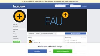 
                            8. FAU+ - Startseite | Facebook
