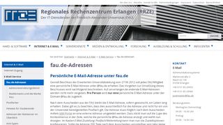 
                            7. fau.de-Adressen › Regionales Rechenzentrum Erlangen (RRZE)