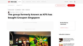 
                            11. Fave, which grew out of KFit, acquires Groupon Singapore - Tech in Asia