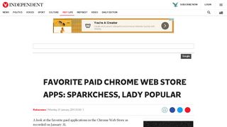 
                            13. Favorite paid Chrome Web Store apps: SparkChess, Lady Popular ...