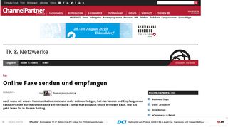 
                            11. Fax: Online Faxe senden und empfangen - channelpartner.de