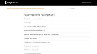 
                            4. Fax senden und Faxanschluss – sipgate basic Hilfe-Center