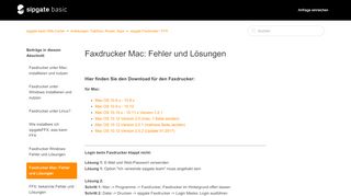 
                            5. Faxdrucker Mac: Fehler und Lösungen – sipgate basic Hilfe-Center