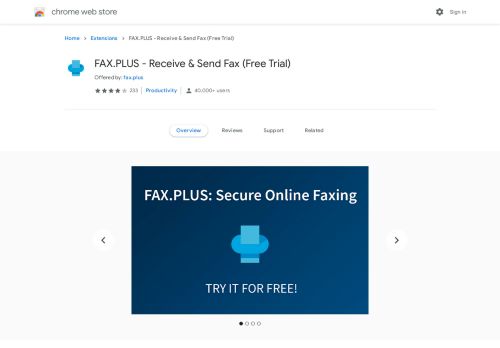 
                            6. FAX.PLUS - Receive & Send Fax (Free Trial) - Google Chrome