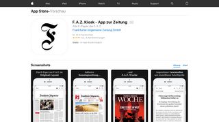 
                            7. F.A.Z. Kiosk - App zur Zeitung im App Store - iTunes - Apple