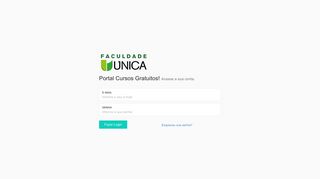 
                            1. Fazer Login - Cursos Gratuitos - Faculdade ÚNICA