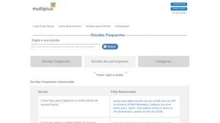 
                            12. Fazer login e senha - Multiplus Fidelidade