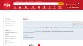 
                            13. fazer login - Extra: Oferta de Celulares, Eletrodomésticos, Móveis, TVs ...