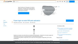
                            7. Fazer login na rede Wifi pelo aplicativo - Stack Overflow em Português