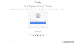 
                            1. Fazer login no Google Chrome - Google Accounts