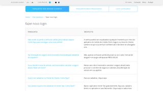 
                            9. fazer novo login - Perguntas mais frequentes - Porto Seguro