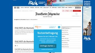 
                            4. FAZ.NET als Startseite