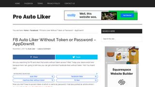 
                            12. FB Auto Liker Without Token or Password – AppDownIt - Pro Auto Liker