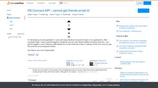 
                            10. FB Connect API - cannot get friends email id - Stack Overflow