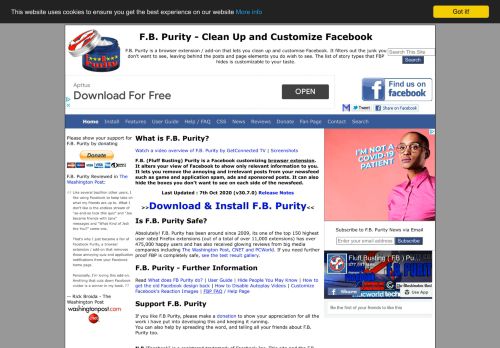 
                            7. F.B. Purity - Clean up and Customize Facebook