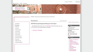 
                            9. FB05 Gesellschaftswissenschaften: HIS-POS ... - Uni Kassel
