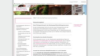 
                            8. FB07 Wirtschaftswissenschaften: Semesterangebot - Uni Kassel