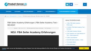 
                            12. FBA Seller Academy Test - Produkt-Kenner.de