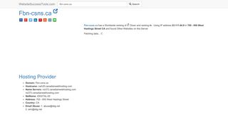 
                            5. Fbn-csns.ca Error Analysis (By Tools) - WebsiteSuccessTools.com