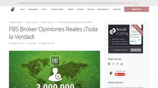 
                            8. FBS Broker es ESTAFA? ▷ VER Opiniones 2018 ↓Toda la VERDAD!