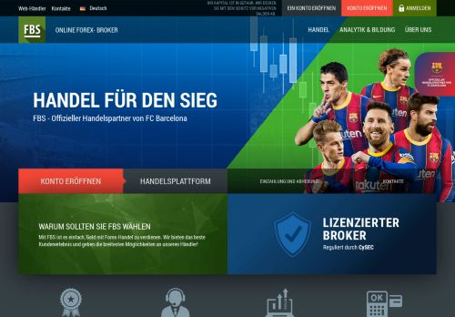 
                            1. FBS - Online-Broker auf dem Forex-Markt