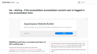 
                            4. FBSDKAccessToken currentAccessToken nil after quitting app