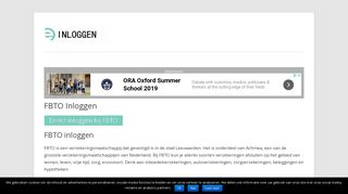
                            7. FBTO Inloggen - Inloggen bij FBTO Verzekeringen - E-Inloggen