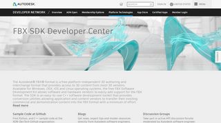 
                            3. FBX Platform Technologies | Autodesk Developer Network