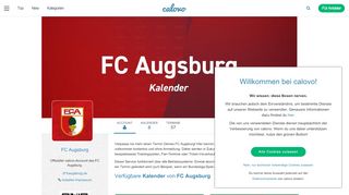 
                            11. FC Augsburg bietet Kalender bei calovo zum abonnieren an