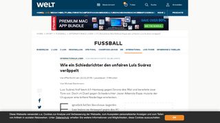 
                            12. FC Barcelona: Wie Referee Rojas den unfairen Luis Suárez ...