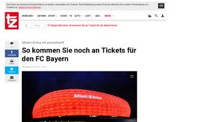 
                            5. FC Bayern München: So kommen Sie an Tickets für die Allianz Arena ...