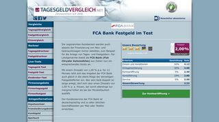 
                            7. FCA Bank Festgeld - Zinsen und Konditionen im Test 02/2019