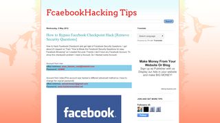 
                            13. FcaebookHacking Tips: How to Bypass Facebook Checkpoint Hack ...