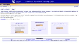 
                            1. FCC Registration - Login - Federal Communications Commission