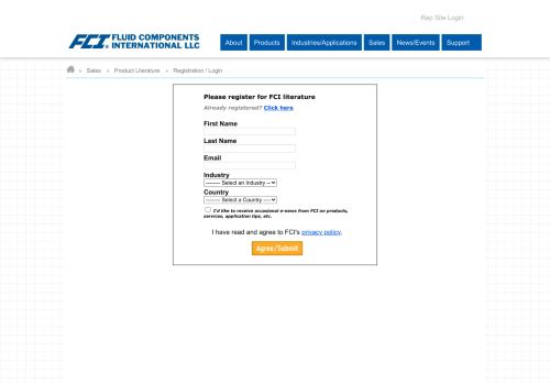 
                            9. FCI Literature and Documentation Login - Registration