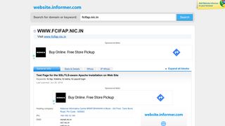 
                            10. fcifap.nic.in at WI. Test Page for the SSL/TLS-aware Apache ...