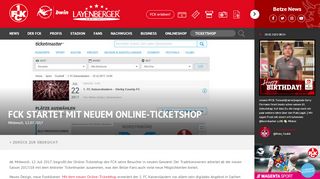 
                            3. FCK startet mit neuem Online-Ticketshop – FCK DE
