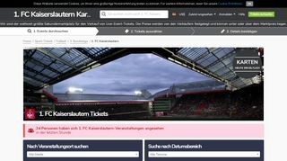 
                            9. FCK Tickets | 1. FC Kaiserslautern Karten - viagogo