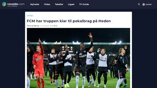 
                            12. FCM har truppen klar til pokalbrag på Heden - Ronaldo.com